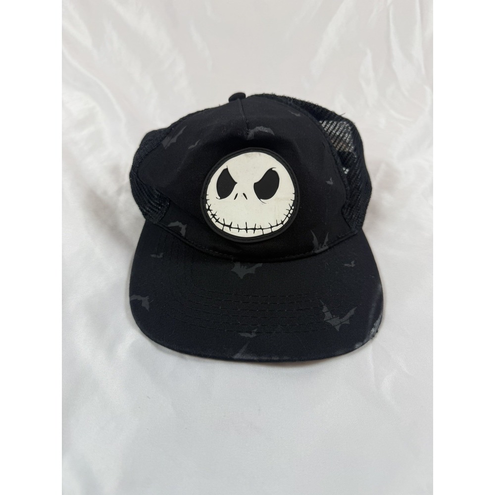 Disney Nightmare Before Christmas Jack Skellingtonβ Trucker Hat Snapback Black